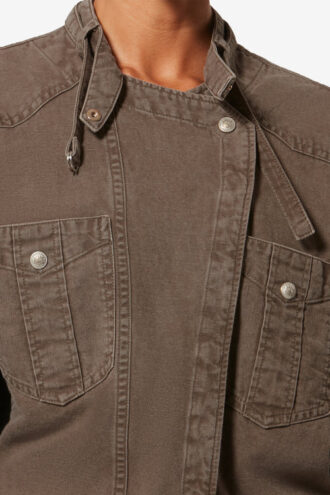 Abito chemisier leggero in denim di cotone Nouria