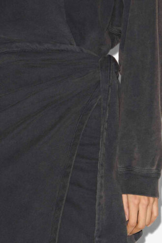 Abito lungo drappeggiato in jersey Sandrina