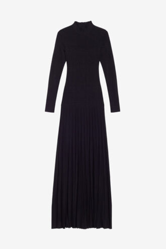 Abito lungo in maglia fine crepe Gisole