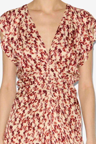 Abito midi in jacquard stampato Lyndsay