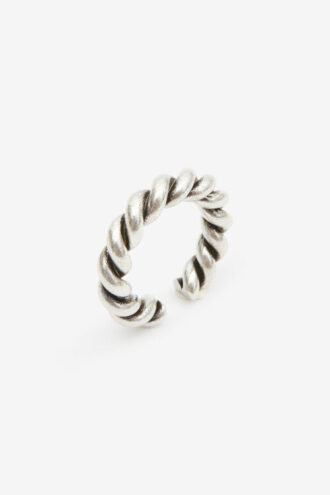 Anello intrecciato in ottone Roy