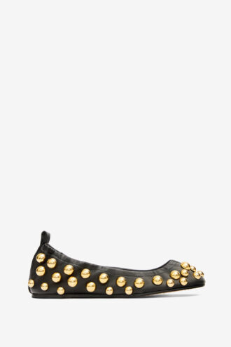 Ballerine in pelle con borchie Belna
