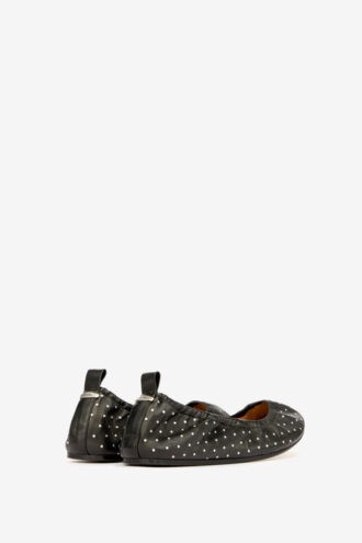 Ballerine in pelle con borchie Belna