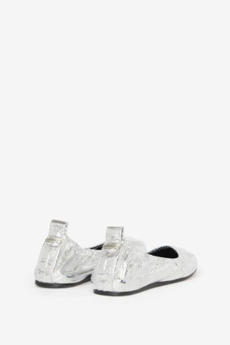 Ballerine in pelle metallizzata Belna