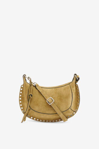 Borsa a baguette in pelle scamosciata di vitello Oskan Moon Borsa a baguette in pelle scamosciata di vitello Oskan Moon