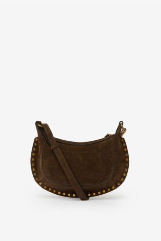 Borsa a baguette in pelle scamosciata di vitello Oskan Moon Borsa a baguette in pelle scamosciata di vitello Oskan Moon