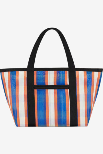 Borsa a tracolla Darwen in nylon a righe