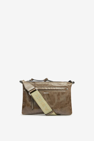 Borsa a tracolla in pelle lucida Winna Duo