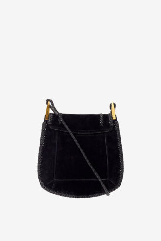 Borsa a tracolla in pelle scamosciata intrecciata Anahi