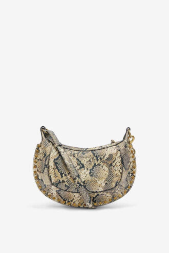 Borsa a tracolla in pelle stampata Oskan Moon