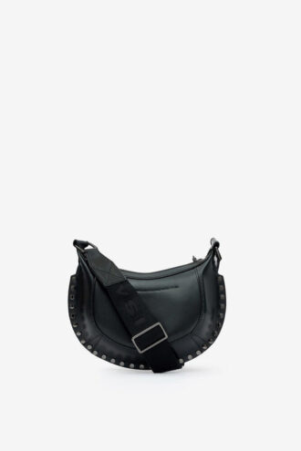 Borsa a tracolla Mini Moon in pelle martellata