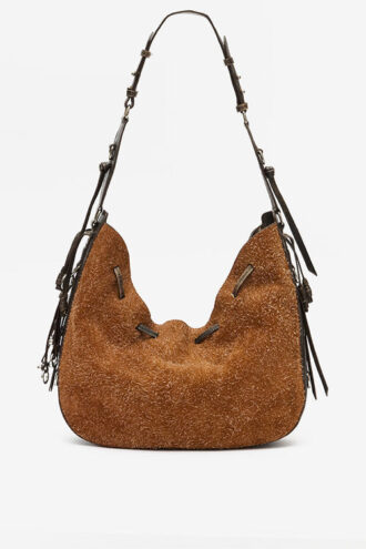 Borsa Bolton Hobo in pelle scamosciata vintage
