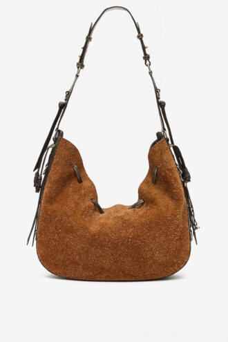 Borsa Bolton Hobo in pelle scamosciata vintage