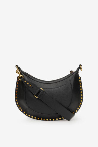 Borsa in pelle martellata con borchie Naoko