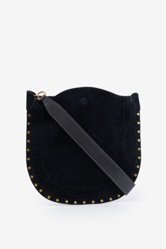 Borsa morbida Oskan in pelle di vitello scamosciata