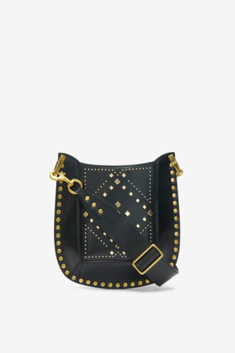 Borsa Nasko in pelle con borchie e motivo grafico