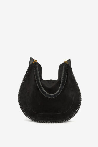 Borsa Oskan Hobo Folk in pelle di vitello scamosciata intrecciata