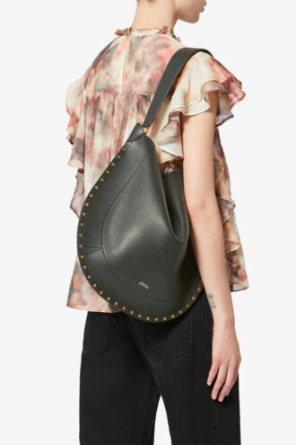 Borsa Oskan Hobo Soft in pelle di vitello martellata