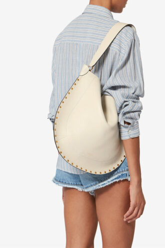 Borsa Oskan Hobo Soft in pelle di vitello martellata