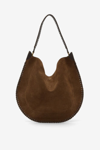 Borsa Oskan Hobo Soft in pelle di vitello scamosciata intrecciata