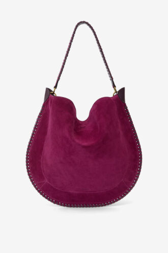 Borsa Oskan Hobo Soft in pelle di vitello scamosciata intrecciata