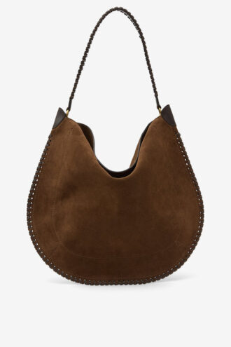Borsa Oskan Hobo Soft in pelle di vitello scamosciata intrecciata