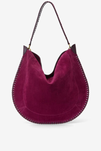 Borsa Oskan Hobo Soft in pelle di vitello scamosciata intrecciata