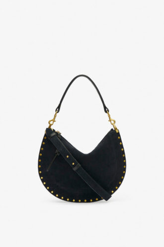 Borsa Oskan Hobo Soft Zip in pelle di vitello scamosciata intrecciata