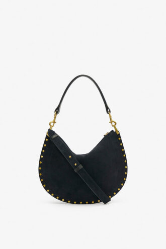 Borsa Oskan Hobo Soft Zip in pelle di vitello scamosciata intrecciata