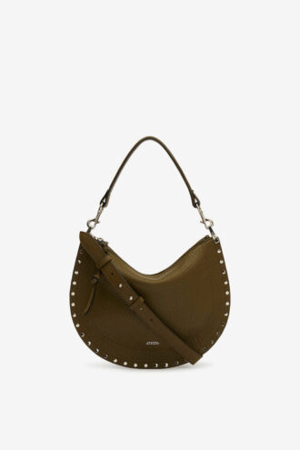 Borsa Oskan in morbida pelle martellata con zip