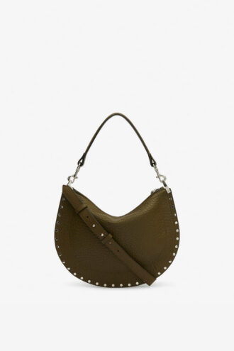 Borsa Oskan in morbida pelle martellata con zip