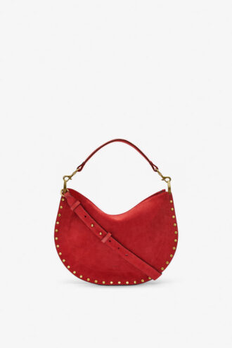 Borsa Oskan in pelle scamosciata con zip morbida