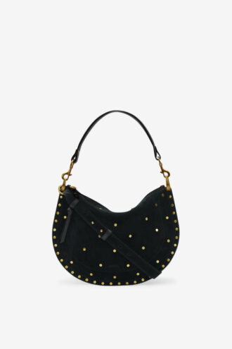 Borsa Oskan in pelle scamosciata con zip morbida