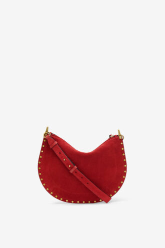 Borsa Oskan in pelle scamosciata con zip morbida