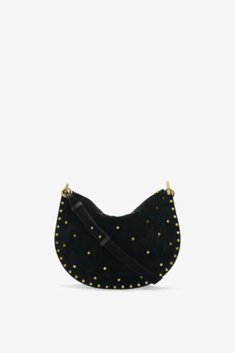 Borsa Oskan in pelle scamosciata con zip morbida