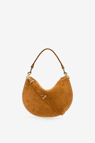 Borsa Oskan Soft Zip in pelle di vitello scamosciata intrecciata