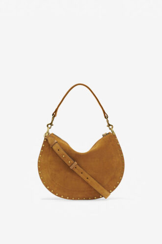 Borsa Oskan Soft Zip in pelle scamosciata di vitello