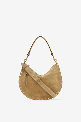 Borsa Oskan Soft Zip in pelle scamosciata di vitello