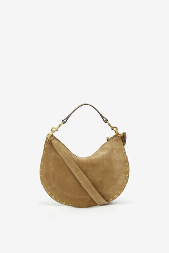 Borsa Oskan Soft Zip in pelle scamosciata di vitello