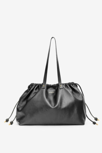 Borsa tote in pelle lucida Silven E/W