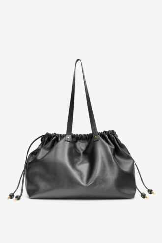Borsa tote in pelle lucida Silven E/W