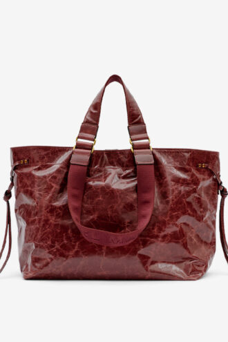 Borsa tote in pelle lucida Wardy