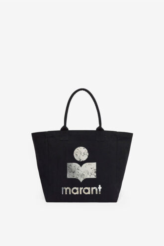 Borsa tote in tela con logo Yenky ricamato