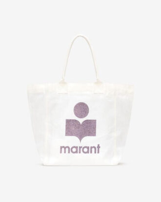 Borsa tote in tela con logo Yenky ricamato