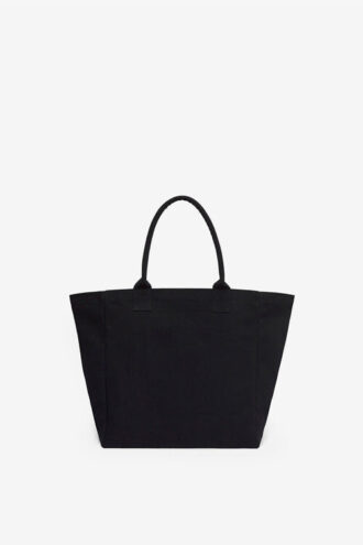 Borsa tote in tela con logo Yenky ricamato
