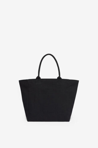 Borsa tote in tela con logo Yenky ricamato