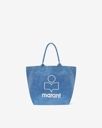 Borsa tote in tela con logo Yenky ricamato