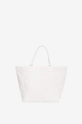 Borsa tote in tela con logo Yenky ricamato