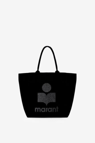 Borsa tote in tela Yenky con logo ricamato