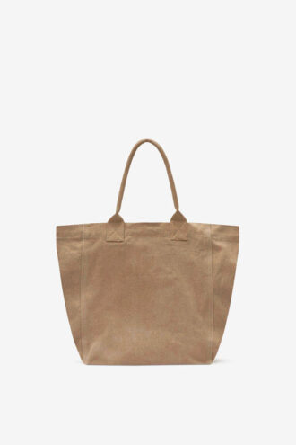 Borsa tote in tela Yenky con logo ricamato